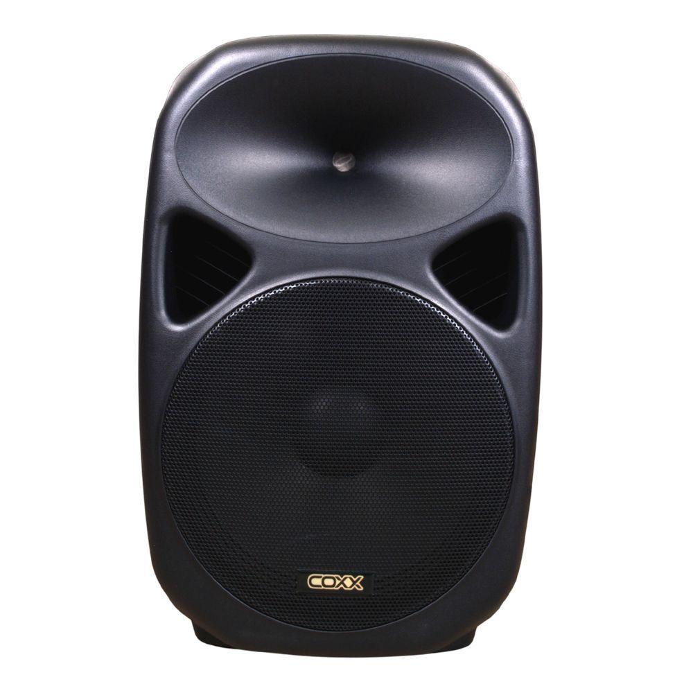 CAJA ACUSTICA PARLANTE PORTATIL 15 CON 2MIC MODELO Q15UFRW COXX-1