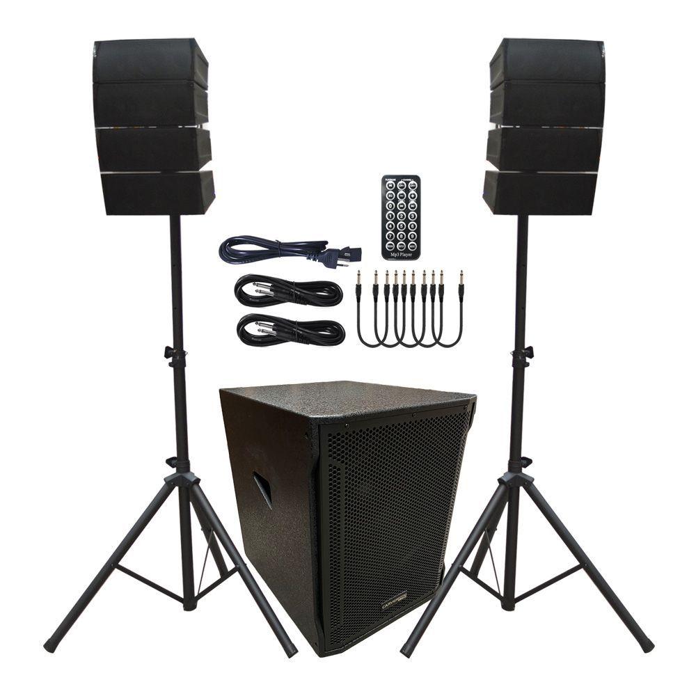 SISTEMA ARRAY SUB18 8 SATS 700W RMS 2000W C ATRIL CARVERPRO-4