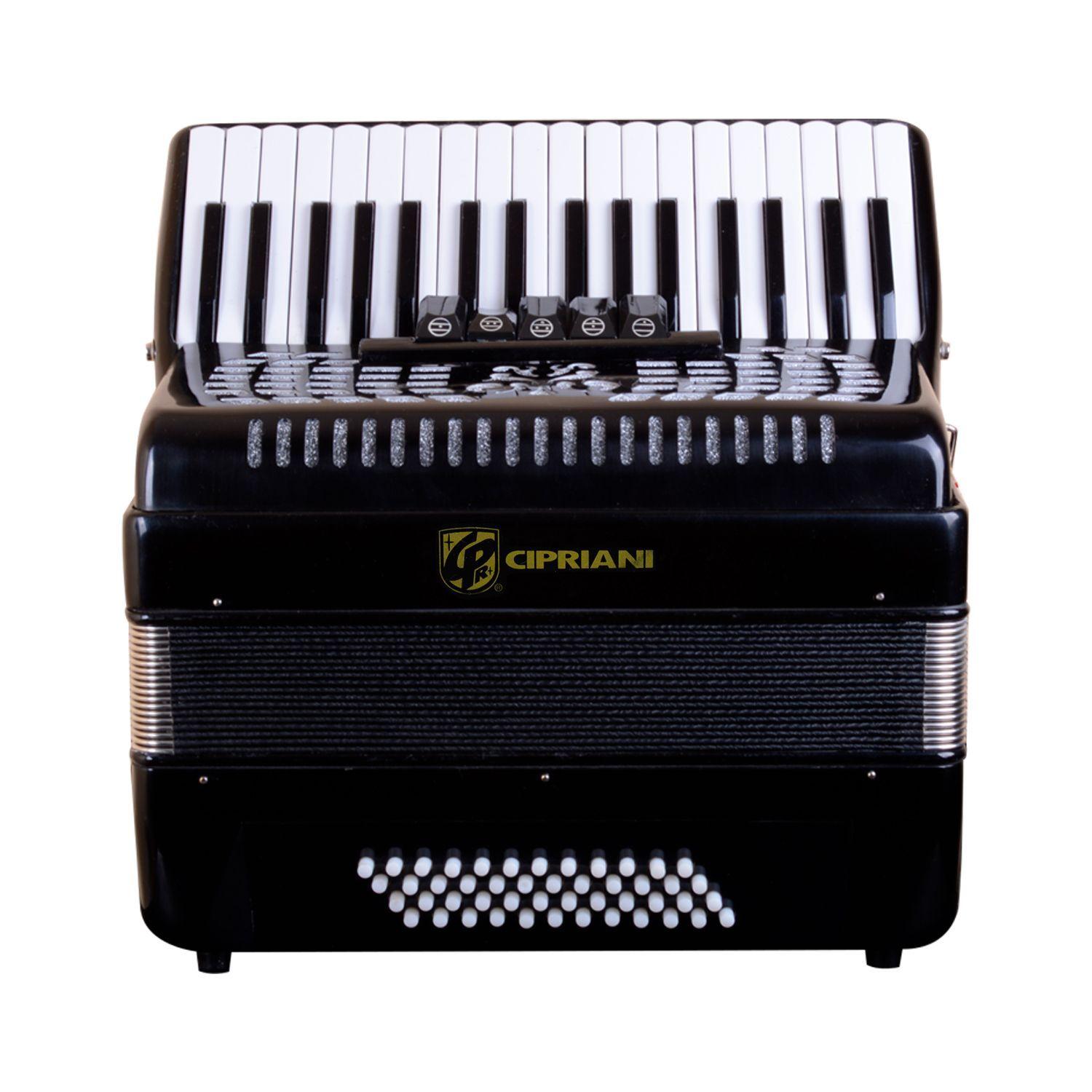 ACORDEON 48 BAJOS 5 REGISTROS NEGRA CPA-48-5NR CIPRIANI-1