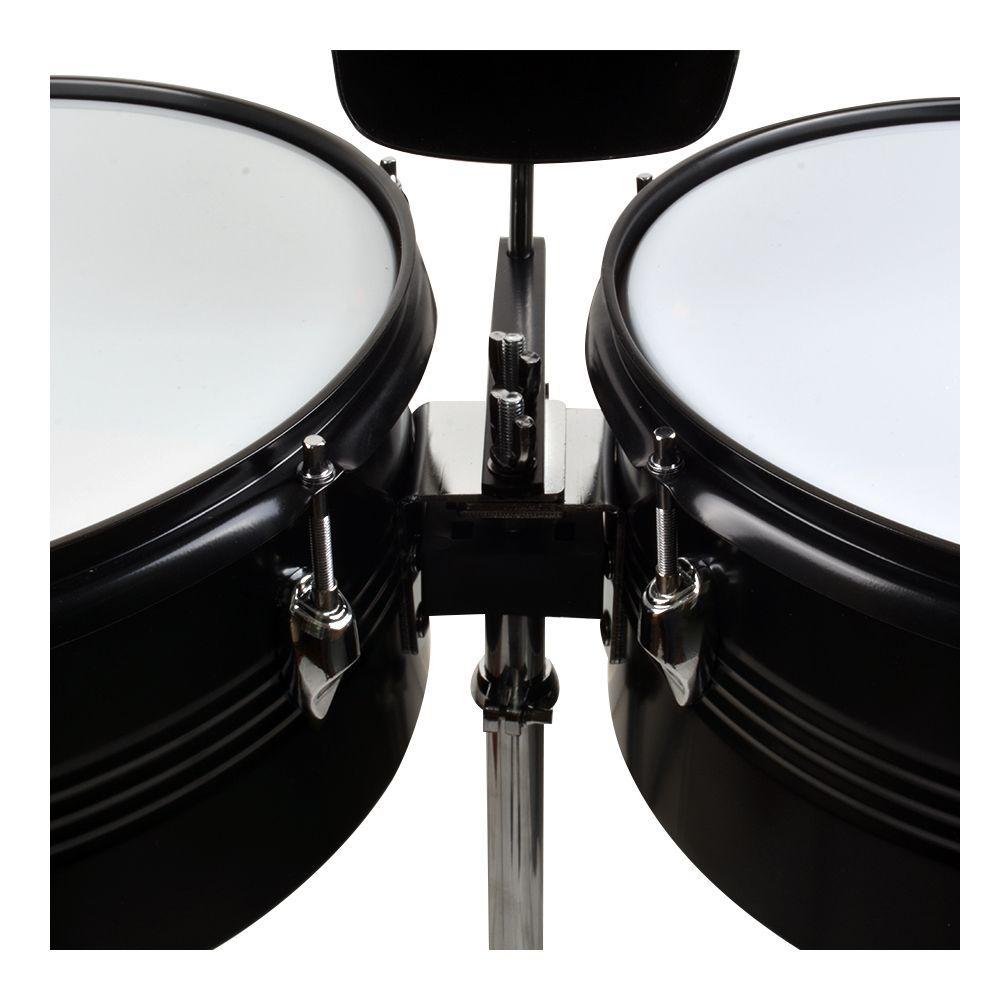 TIMBALETA 13 14 NEGRA INCLUYE CENCERRO Y ATRIL XRD 1314BK RMX-2