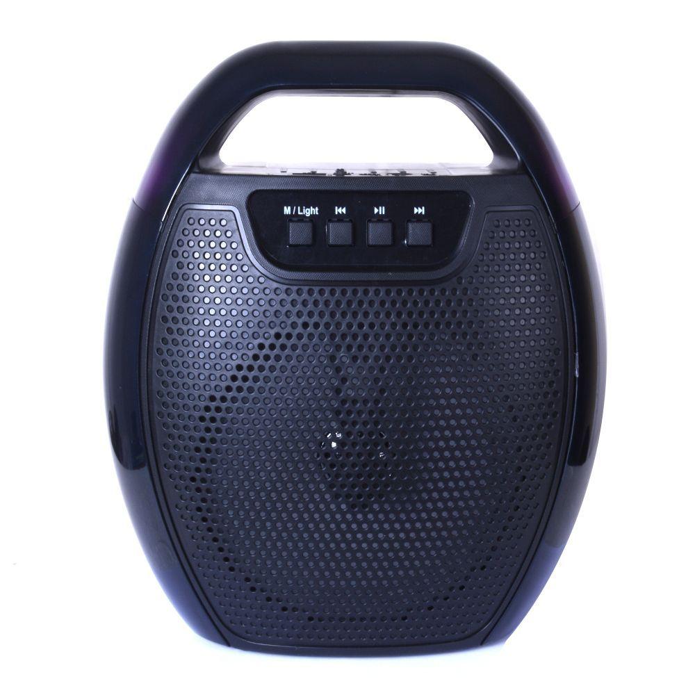 Parlante Portatil Negro 6 Pulgadas Bluetooth/mp3/fm/led-2