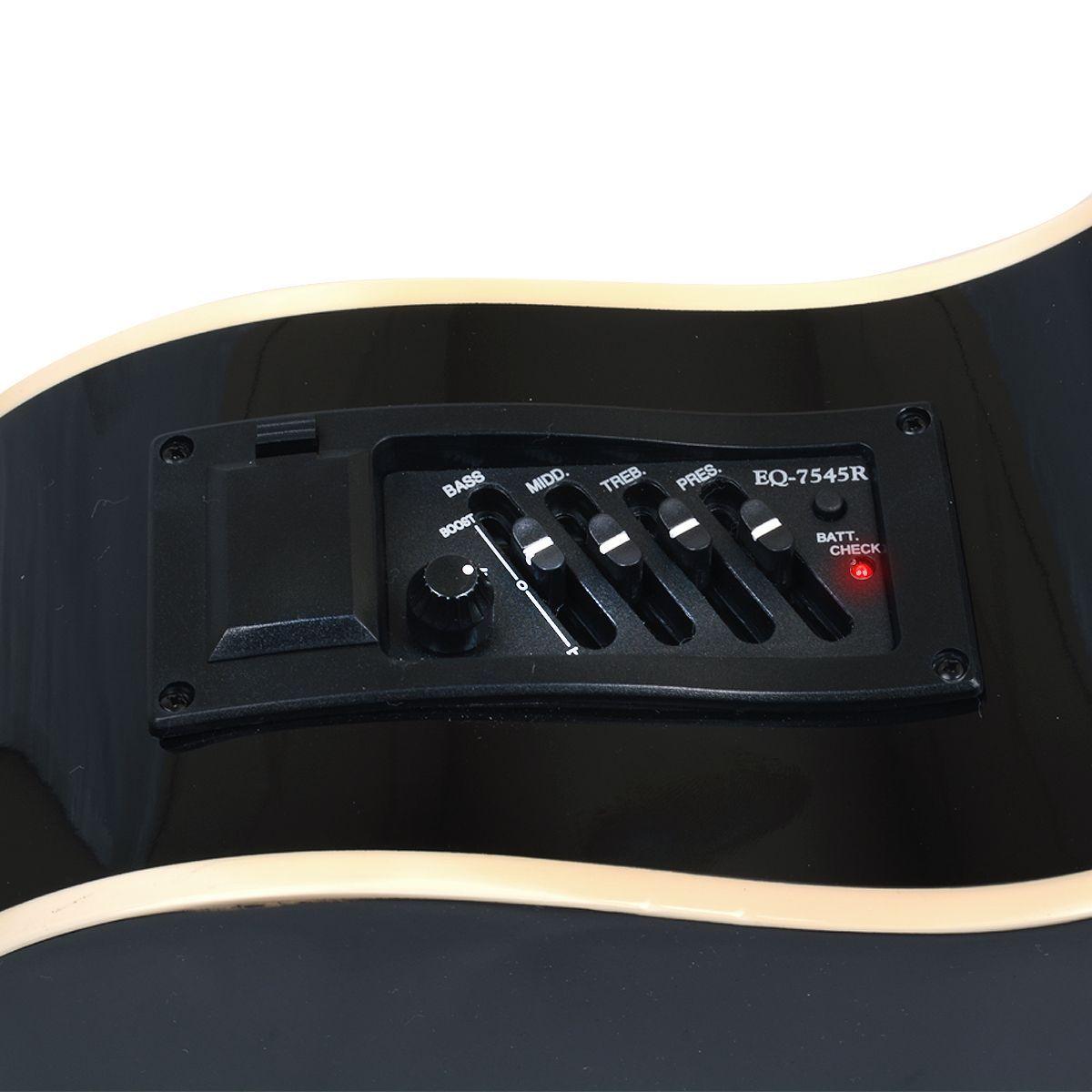 GUITARRA ELECTROACUSTICA NEGRA ZA-521CEQ/BK ZARAGOZA-3
