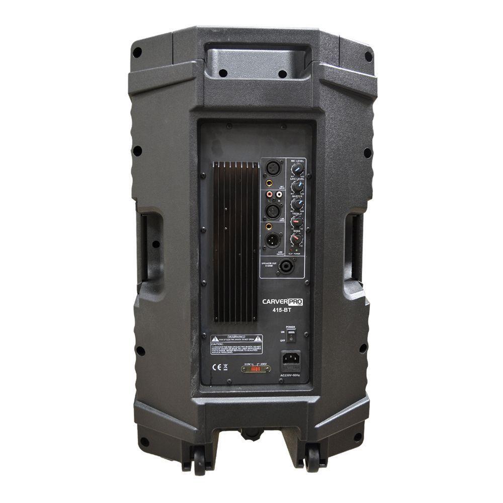 KIT DE AMPLIFICACION MIXER 8 CANALES 2 CAJAS ACTIVAS CARVERPRO 415 BT-3