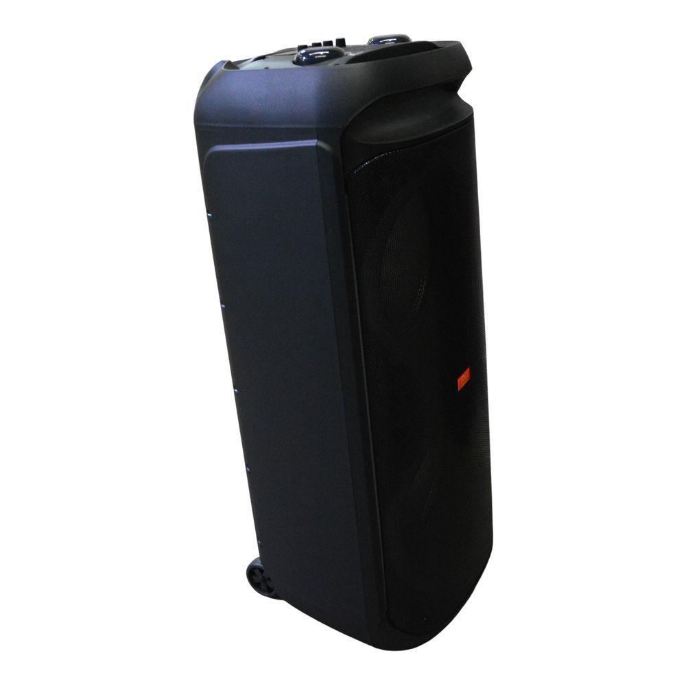 PARLANTE PORTATIL 2X12 50W LEDS MIC BT SING E ZQS12216-2