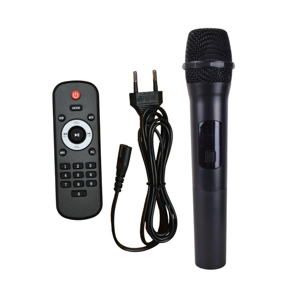 PARLANTE PORTATIL 2X12 50W LEDS MIC BT SING E ZQS12216-5