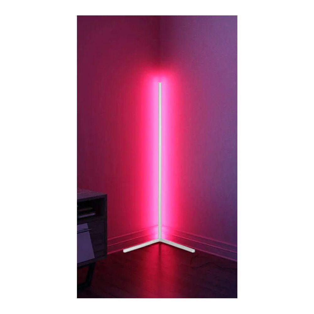 LAMPARA ALUMINIO BLANCA DE PIE LED RGB CONTROL BESTAMERICA-1