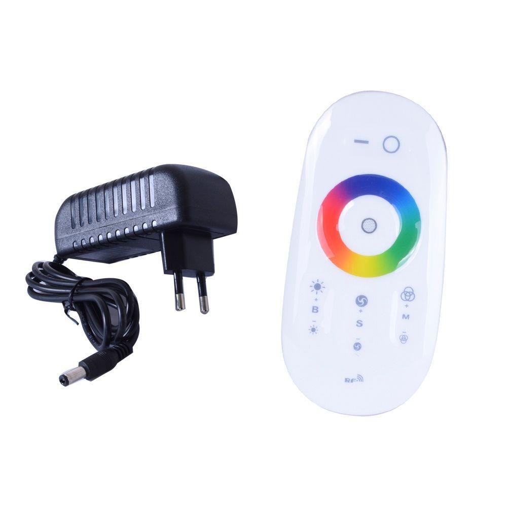 LAMPARA ALUMINIO BLANCA DE PIE LED RGB CONTROL BESTAMERICA-2