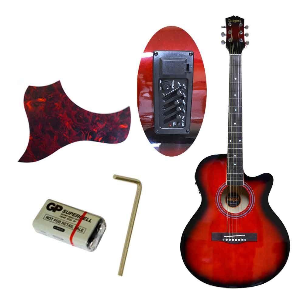 GUITARRA ELECTROACUSTICA ROJA ZA-521CEQ/RD ZARAGOZA-2