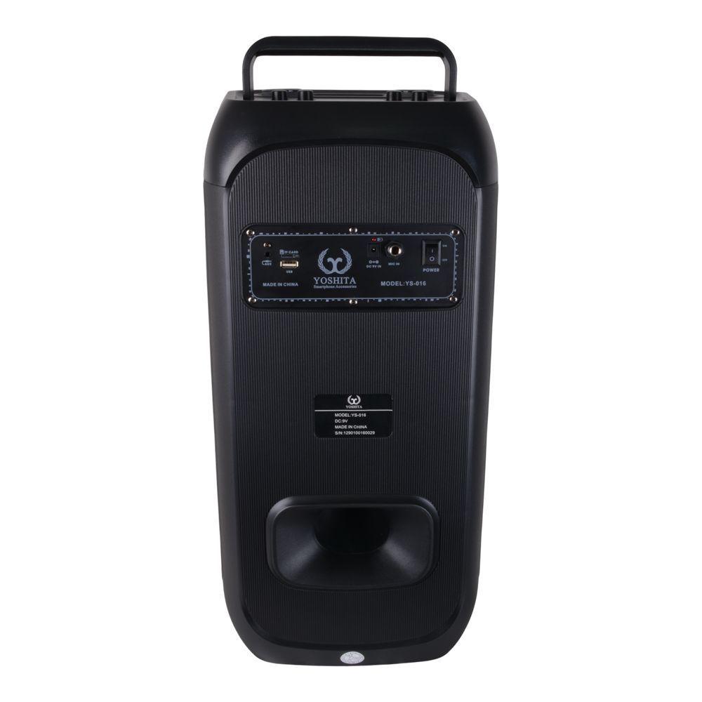 PARLANTE PORTATIL 2X6 5 40W LEDS MIC BT YOSHITA YS 016-2