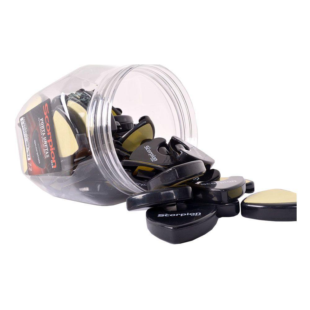 PORTA UÑETAS NEGRA MODELO A ENVASE 72 PCS SCORPION      -2