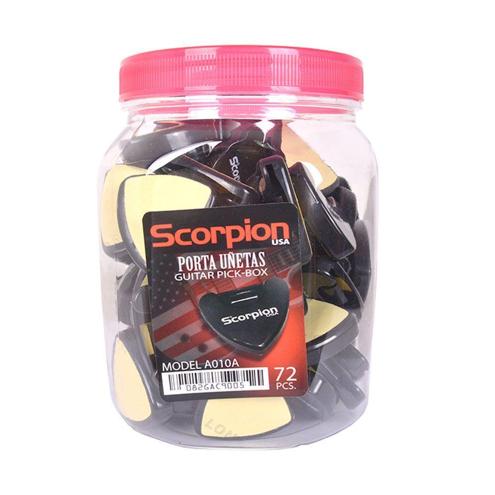 PORTA UÑETAS NEGRA MODELO A ENVASE 72 PCS SCORPION      -3