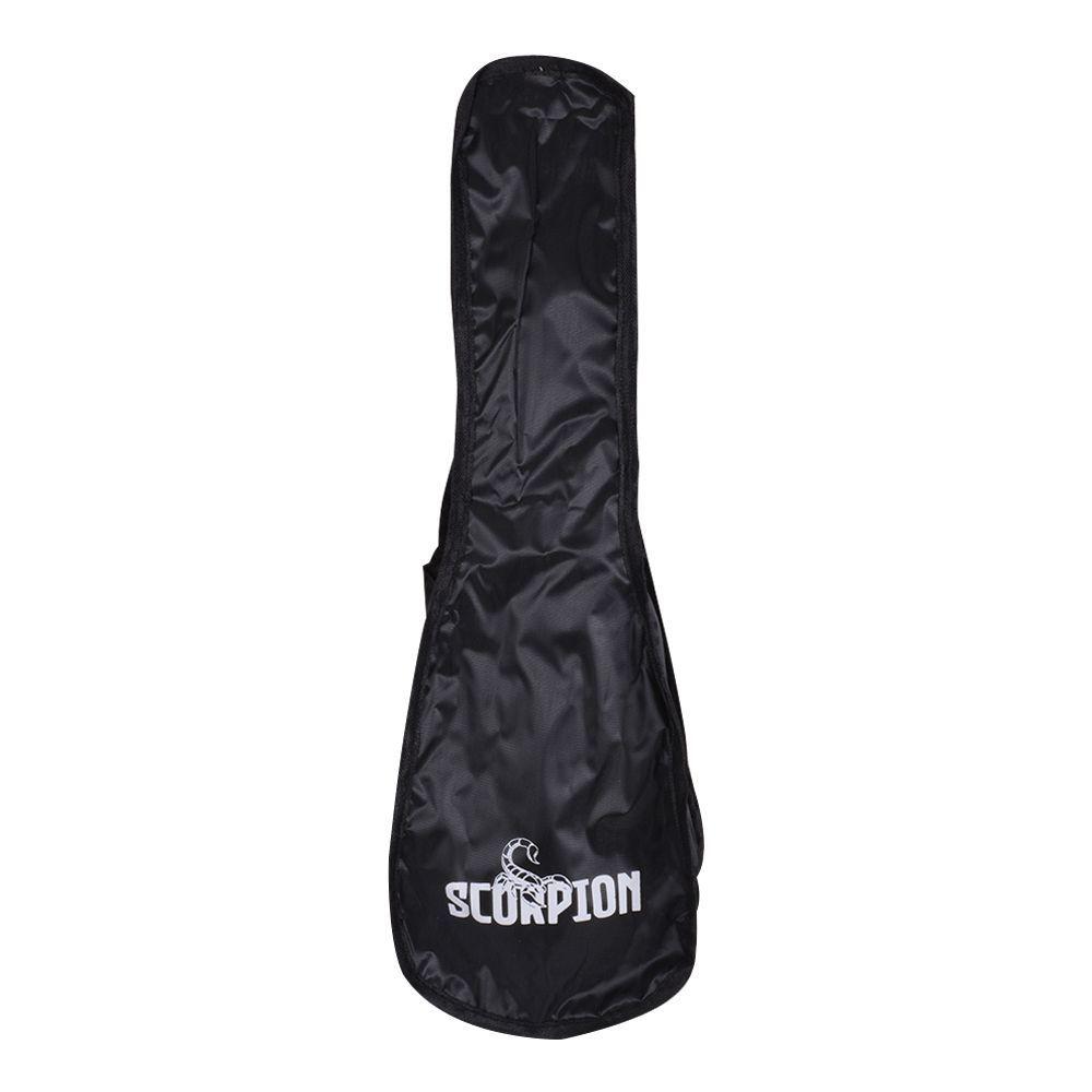 UKELELE SOPRANO 21 SUNBURST CON FUNDA UKS 21 SS SCORPION-3