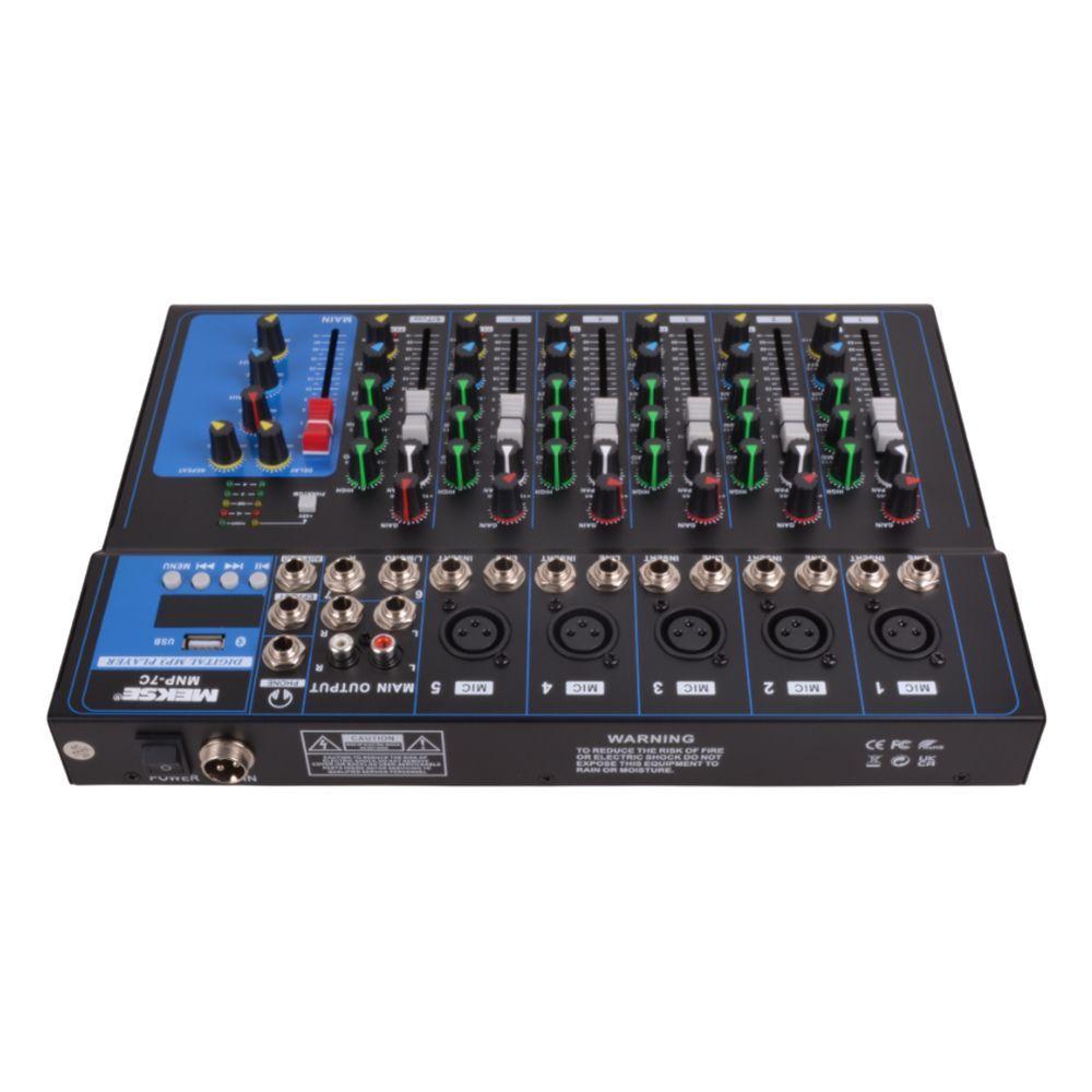 MIXER PASIVO BLUETOOTH USB 2 2 4CANALES MEKSE MNP 4P-3