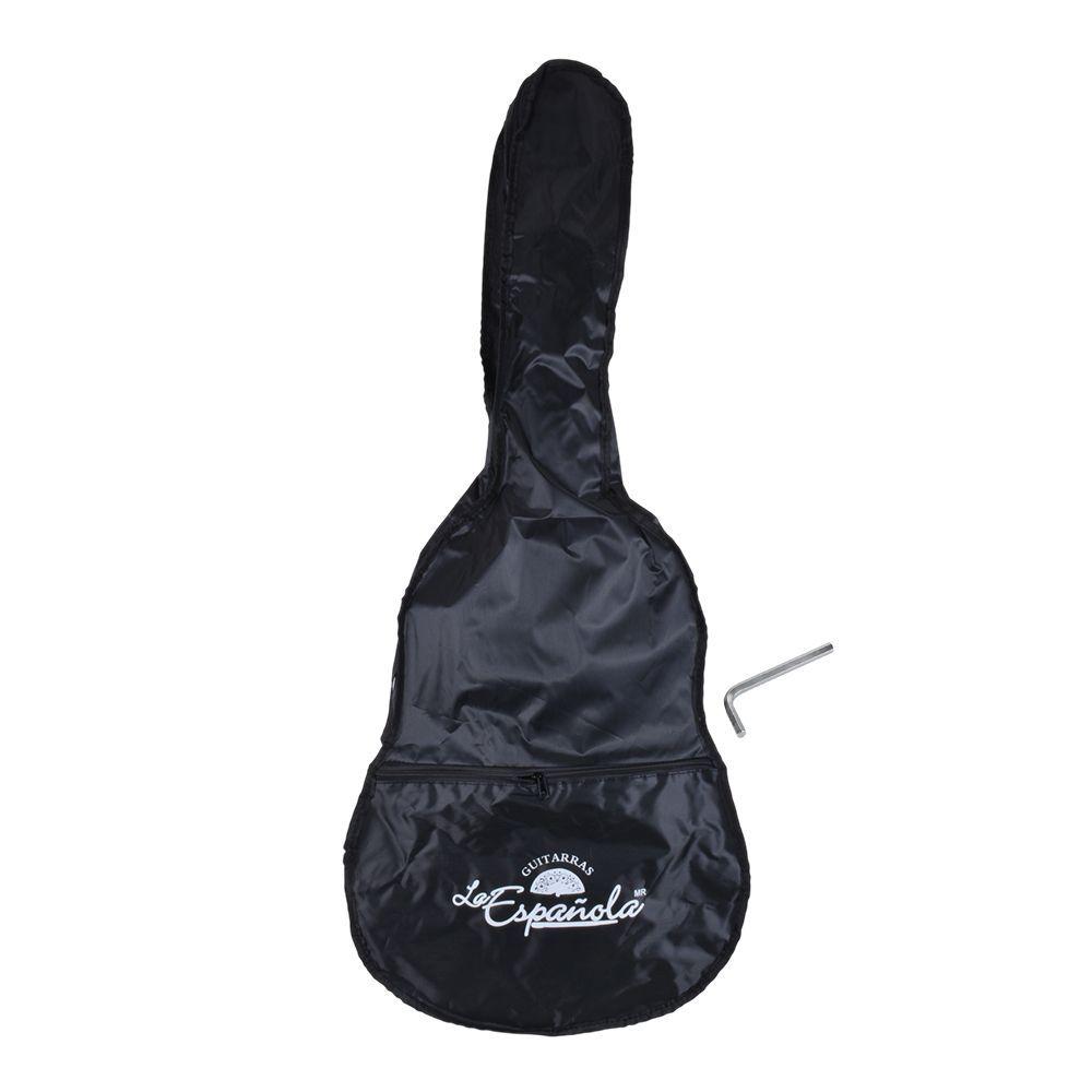 GUITARRA ELECTROACUSTICA CUTAWAY NEGRA 39 CON FUNDA CXWN 339 LA ESPANOLA-3