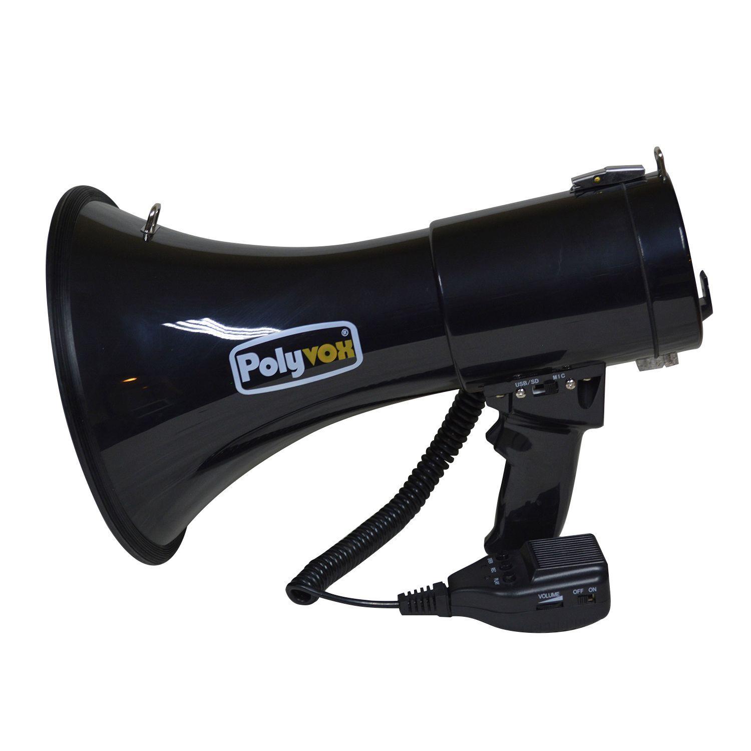 MEGAFONO 50W NEGRO CON BLUETOOTH PYM-181AU/BK POLYVOX-0