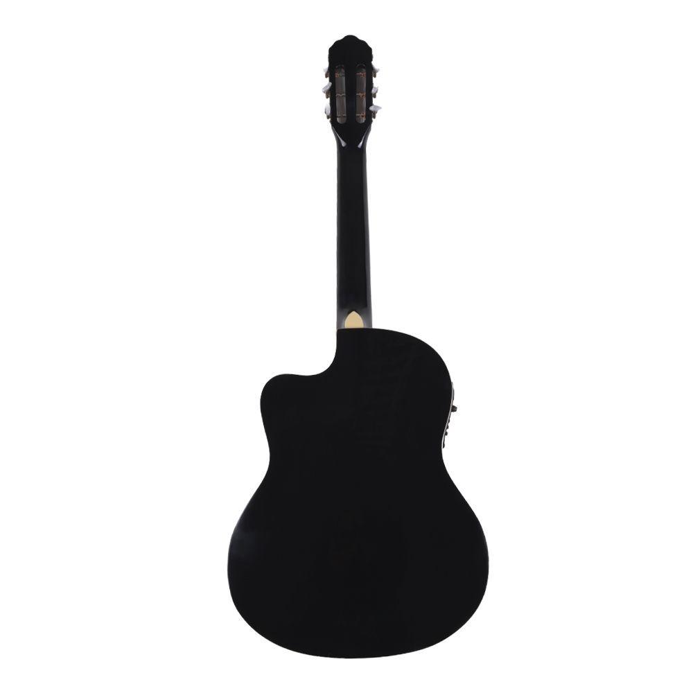 GUITARRA ELECTROACUSTICA 39 CDAS METALICAS CUTAWAY NEGRA ZXWS-394 ZARAGOZA-2