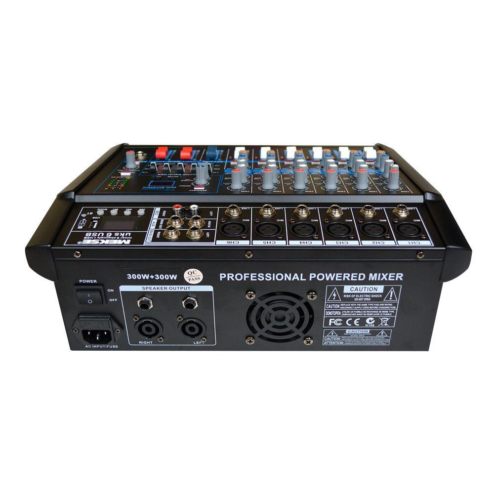CONSOLA POWER MIXER 6CH BLUETOOTH UKS-6USB MEKSE-2
