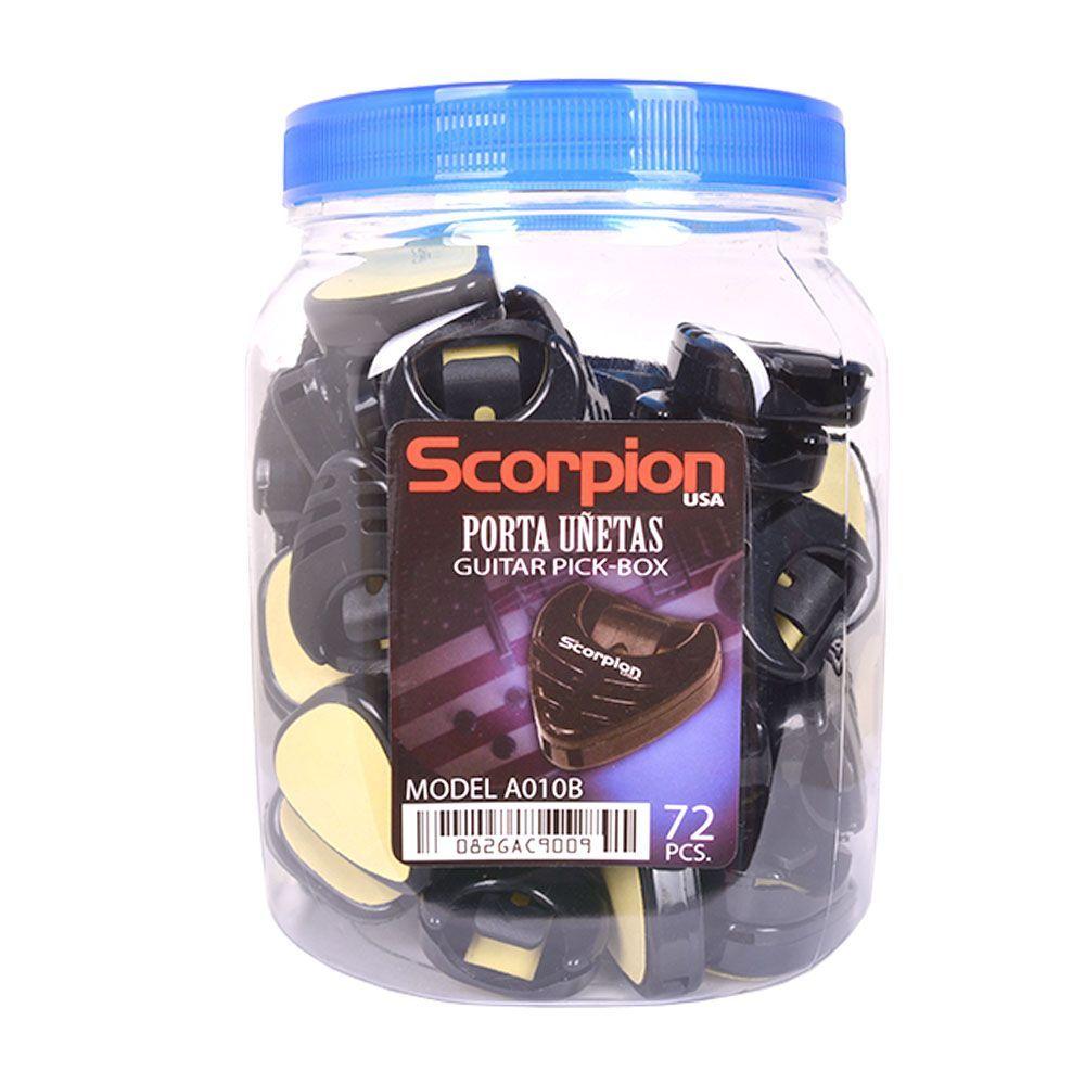 PORTA UÑETAS NEGRA MODELO B ENVASE 72 PCS SCORPION          -2