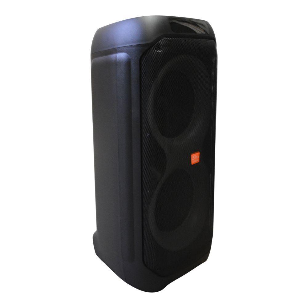 PARLANTE PORTATIL 2X8 25W LEDS MIC BT SING E ZQS8280-2