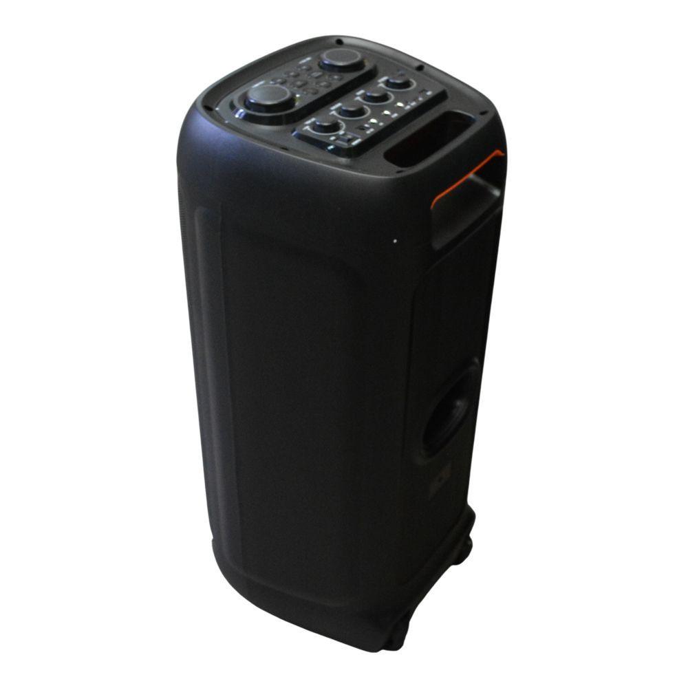 PARLANTE PORTATIL 2X8 25W LEDS MIC BT SING E ZQS8280-3