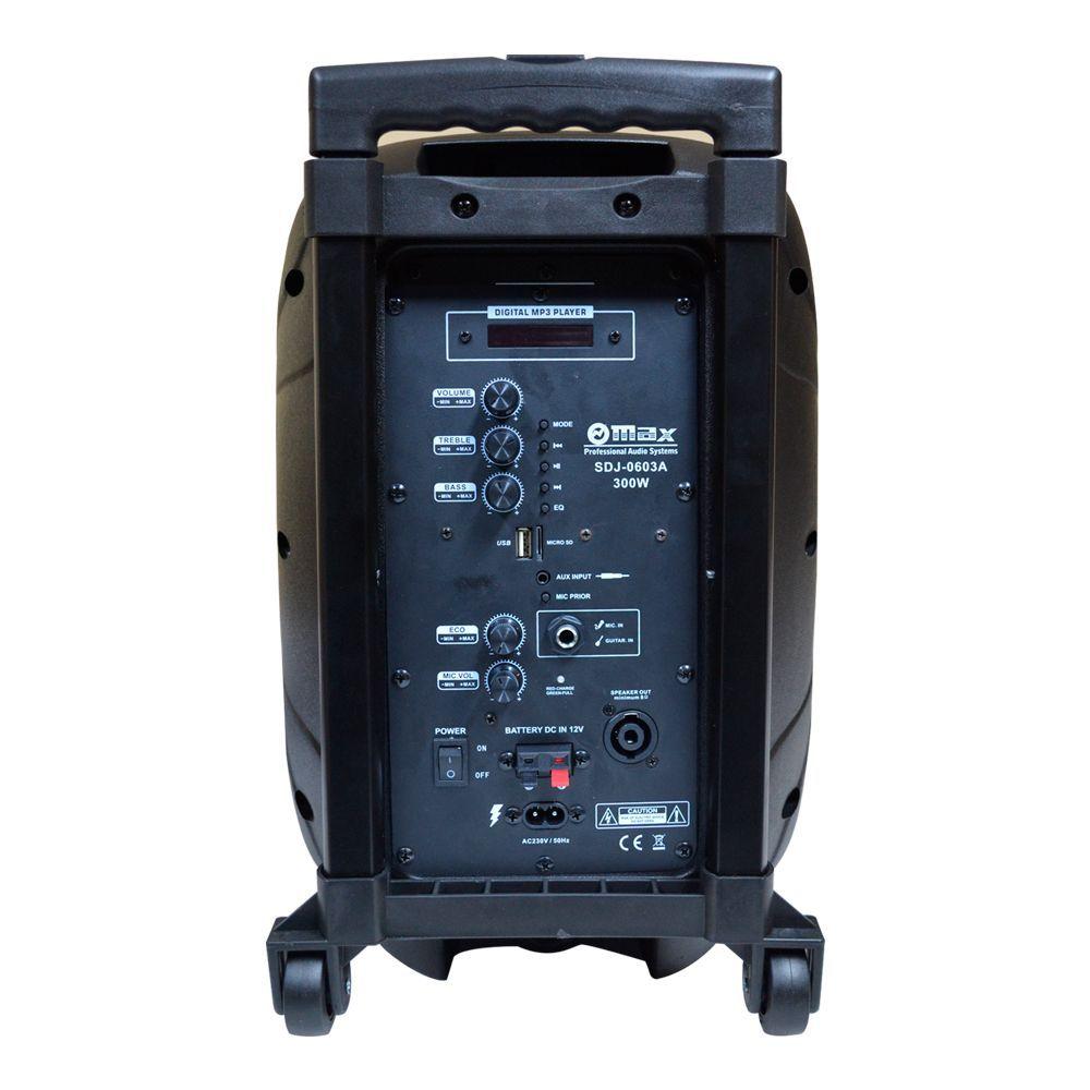 CAJA PORTATIL RECARGABLE 8 PULGADAS BT MP3 FM 50W RMS-4