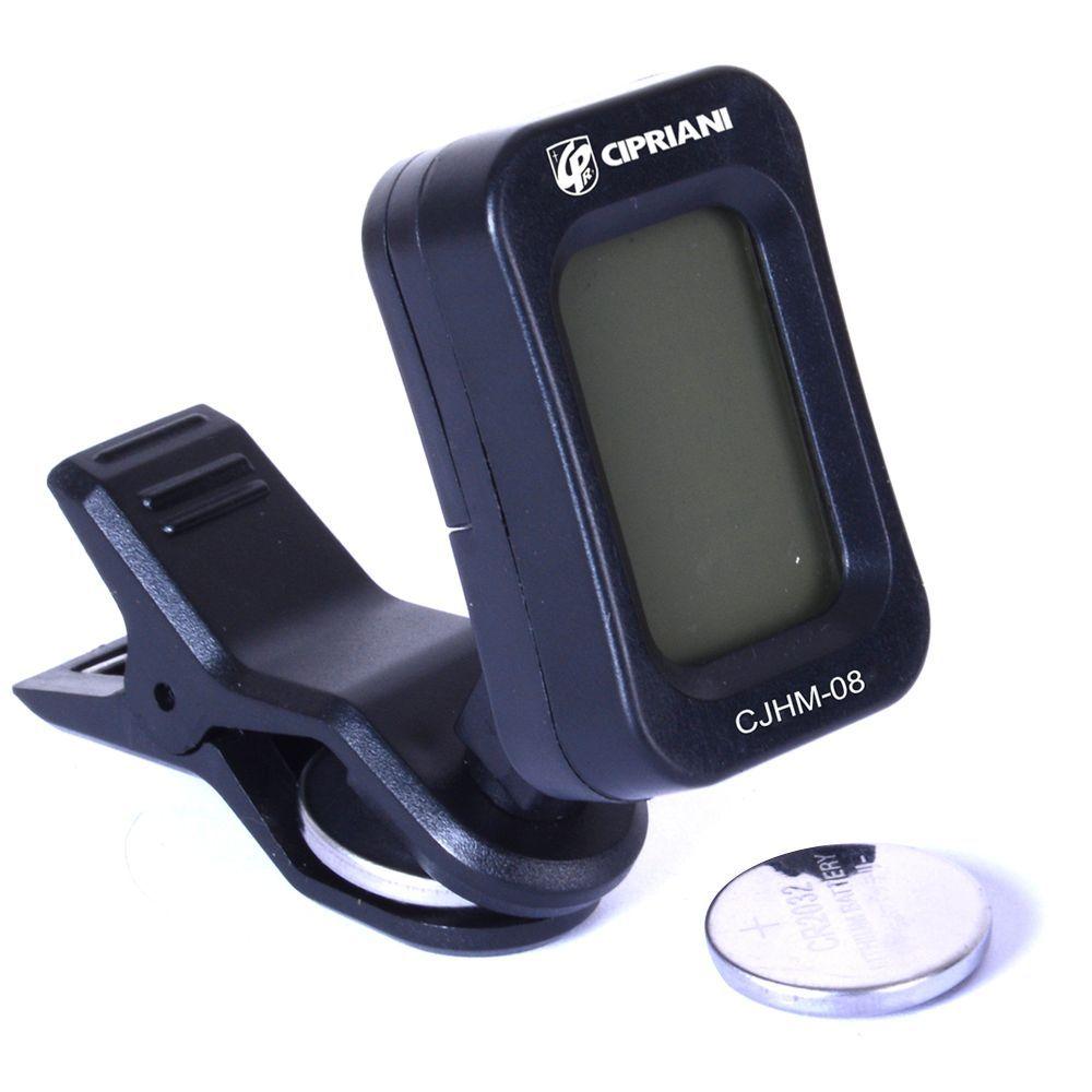 AFINADOR DIGITAL CROMÁTICO GUITARRA UKELELE CJHM-08 CIPRIANI-2