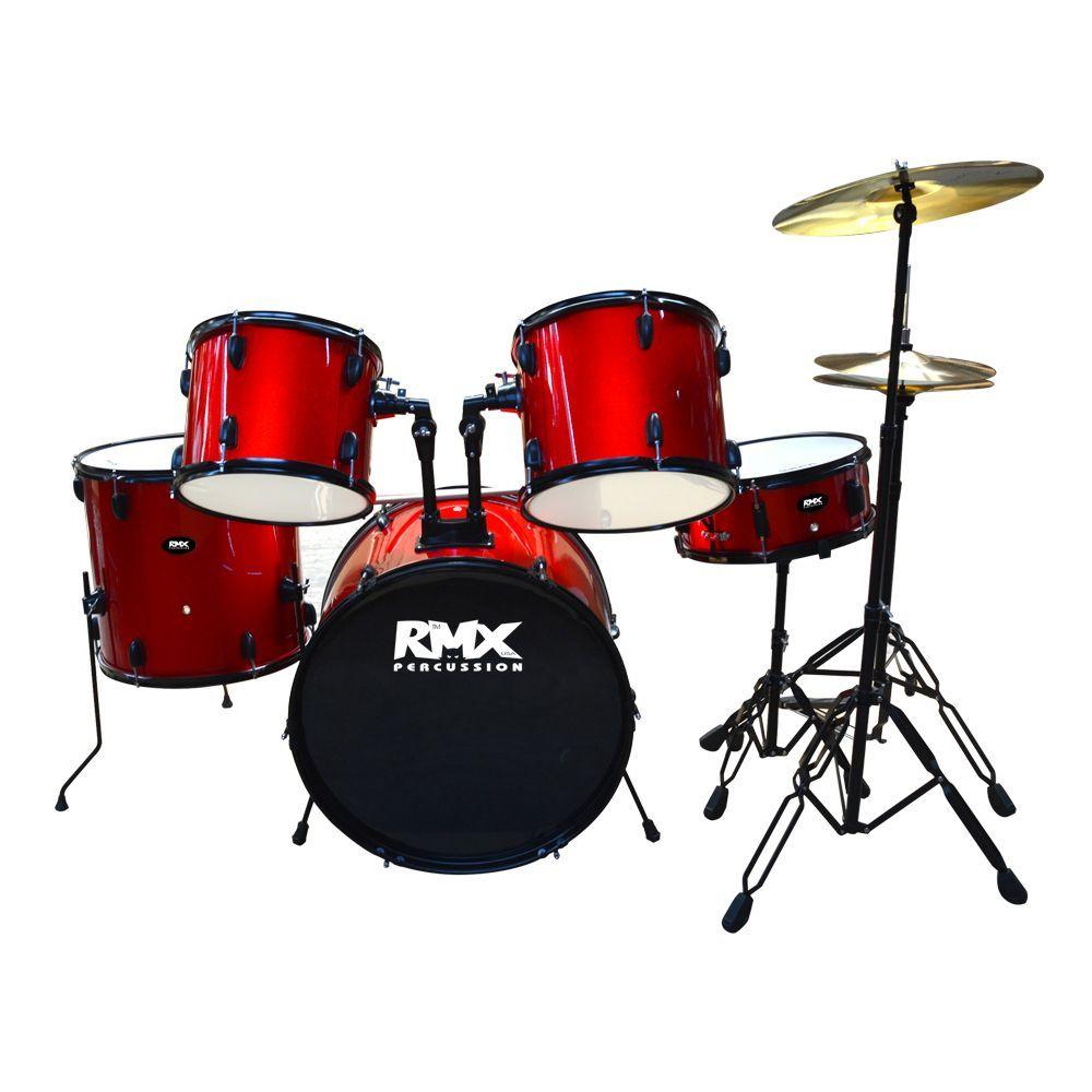 BATERIA ADULTO 5 PCS ROJA PLAT + PISO RMX-0