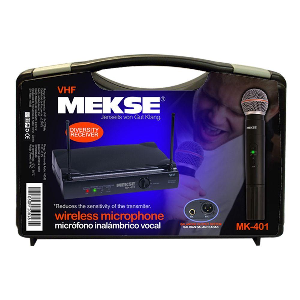 SISTEMA INALÁMBRICO MANO CON CASE NEGRO MK-401 MEKSE-3