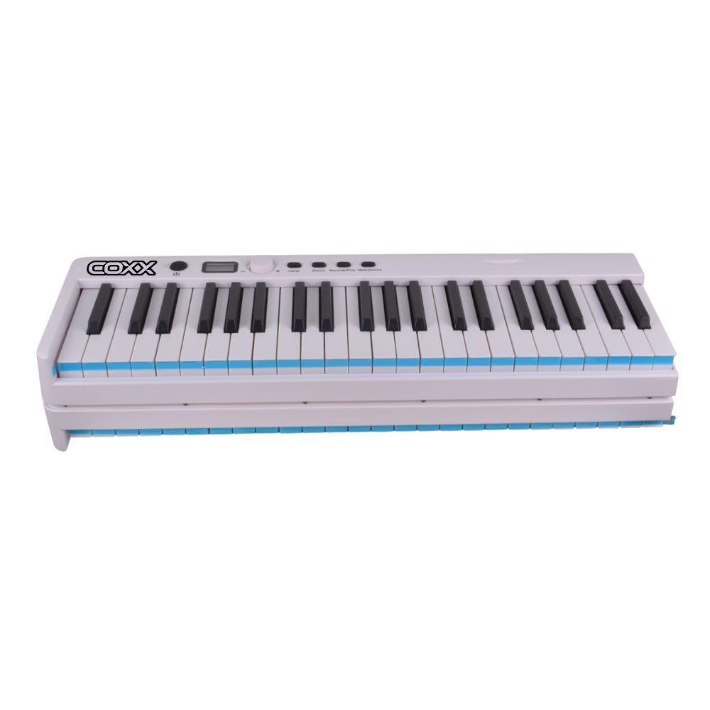 PIANO DIGITAL PORTATIL PLEGABLE 88 NOTAS BLANCO COXX FOLD-2