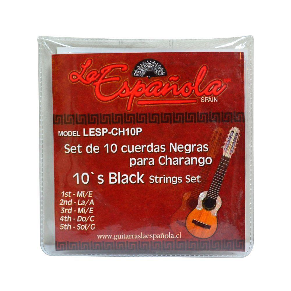 SET CUERDAS NEGRA PARA CHARANGO LESP-CH10P LA ESPAÑOLA-0