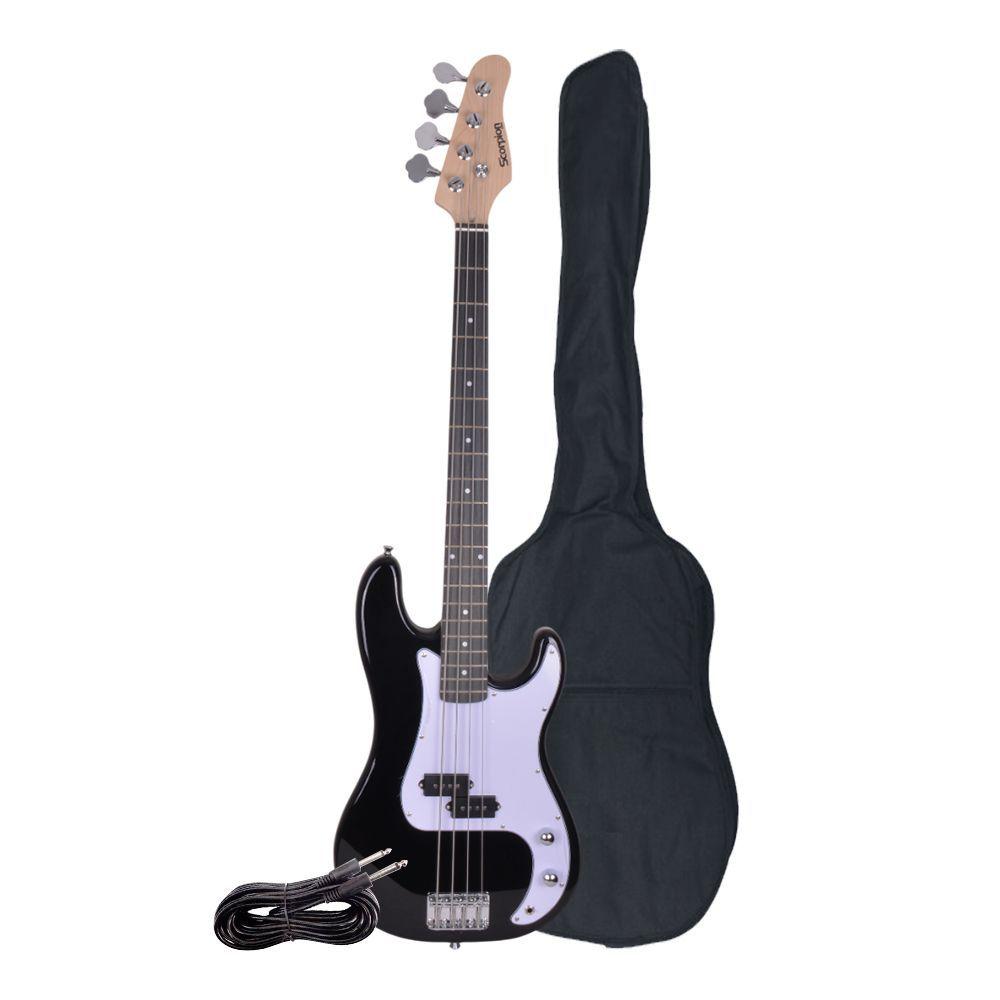 BAJO 4 CUERDAS NEGRO INCLUYE FUNDA SCORPION MOD.SDD-619BK-2