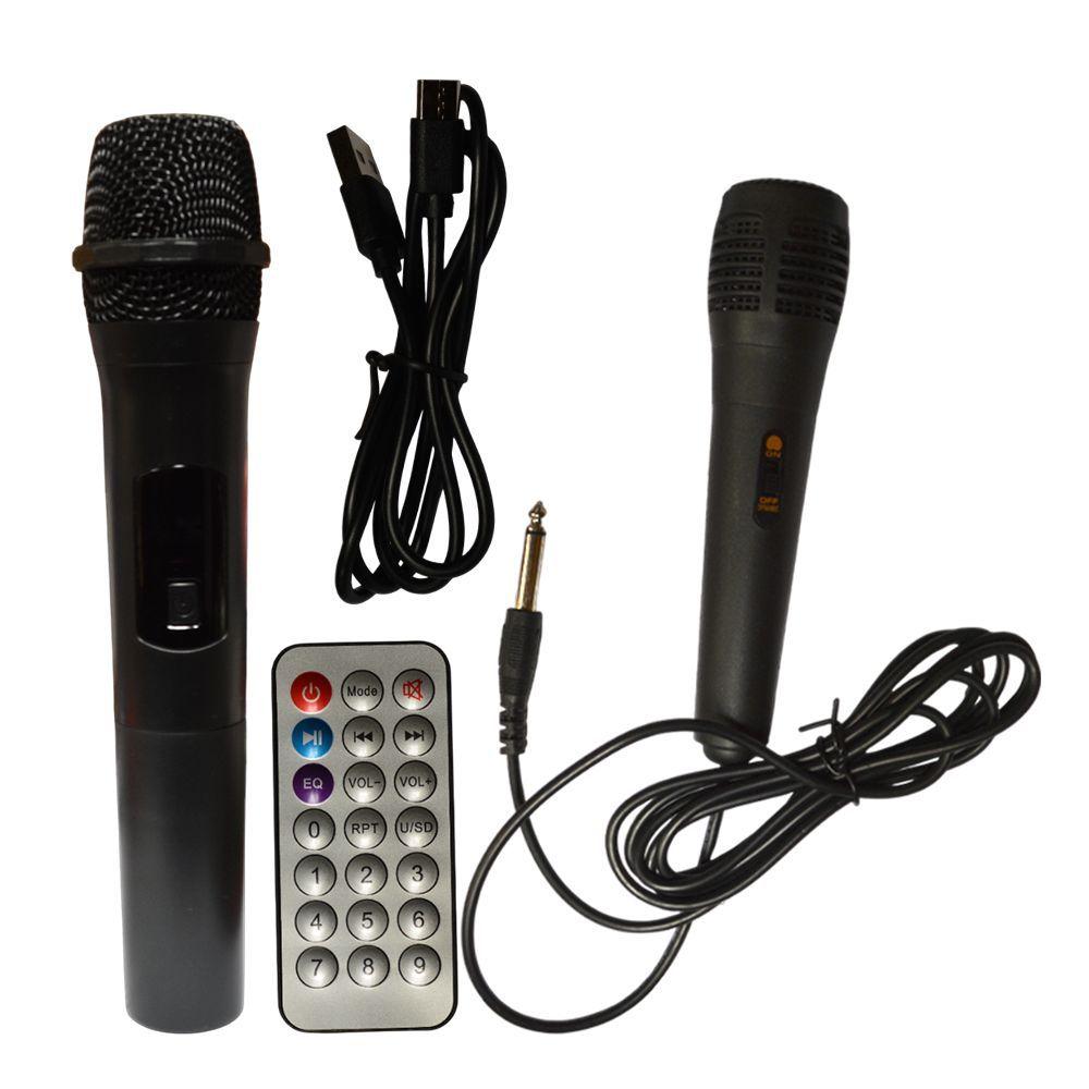 PARLANTE PORTATIL BLUETOOTH MP3 FM LED MICS BESTAMERICA PS 12250-4