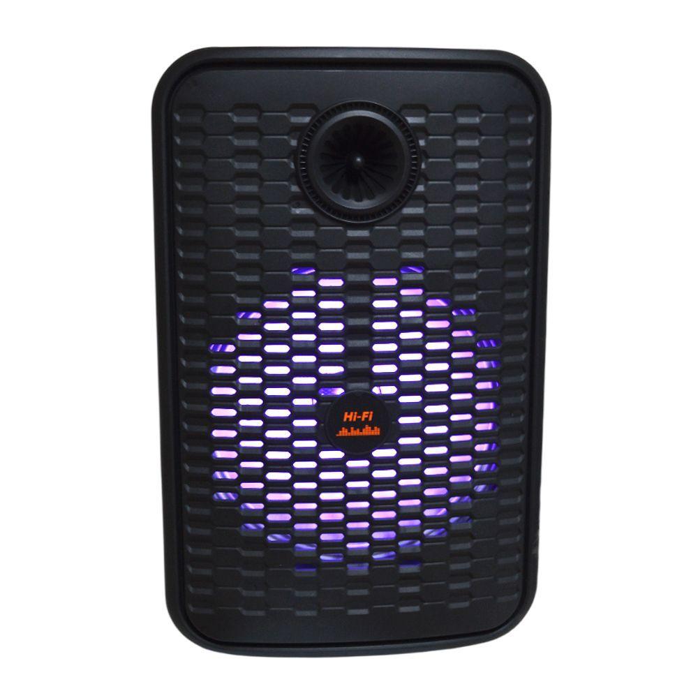 PARLANTE PORTATIL BLUETOOTH MP3 FM LED MICS BESTAMERICA PS 12250-5