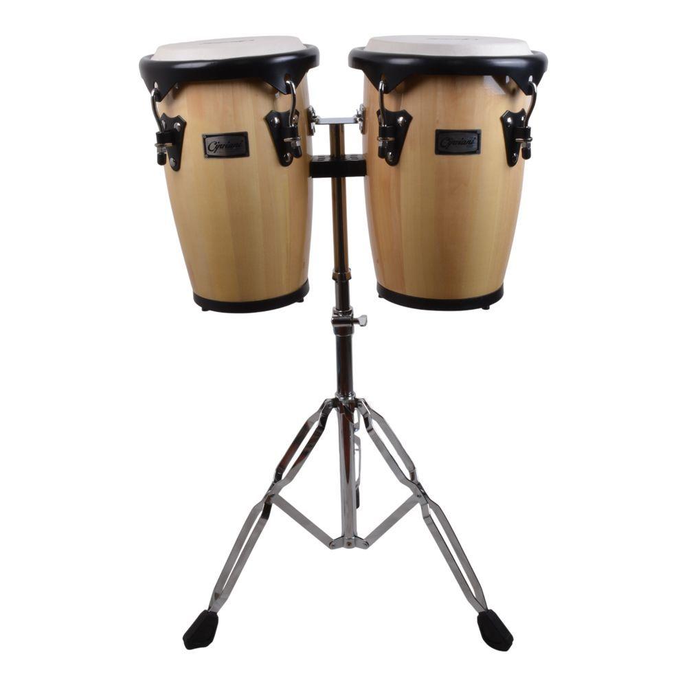 SET MINI CONGAS 8+9 CON ATRIL CIPRIANI PCN-98NAT-0