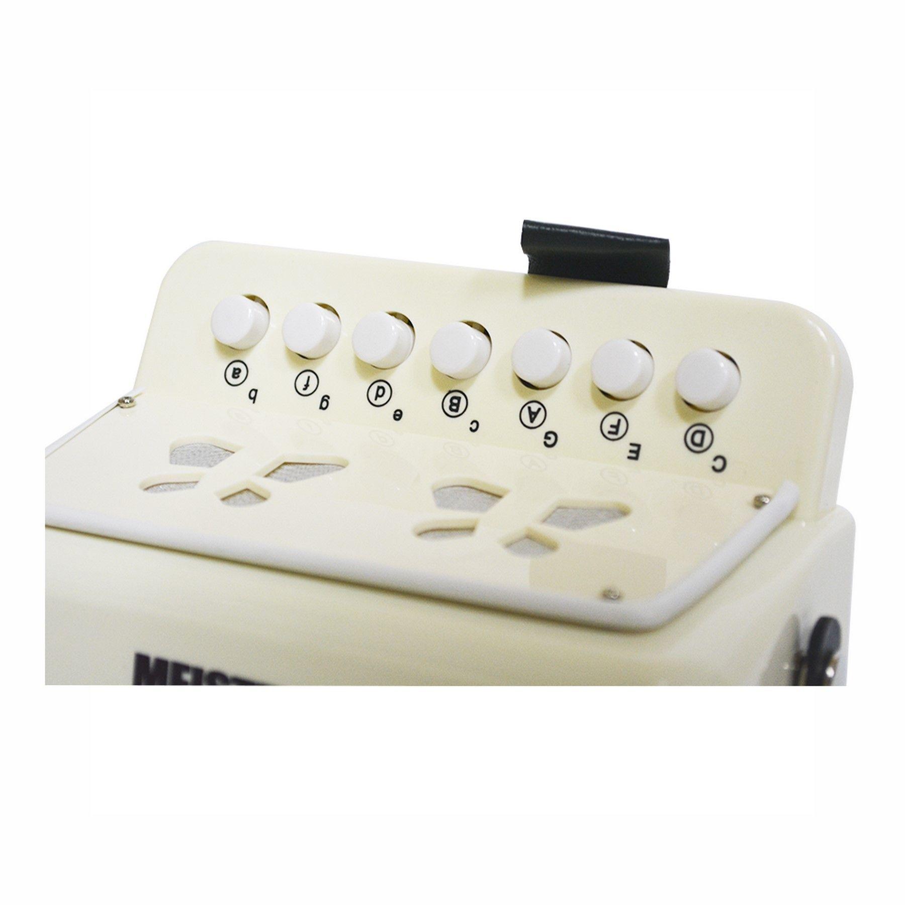 ACORDEON NIÑO 2 BAJOS BLANCA MT-2018 MEISTEHAFT-3