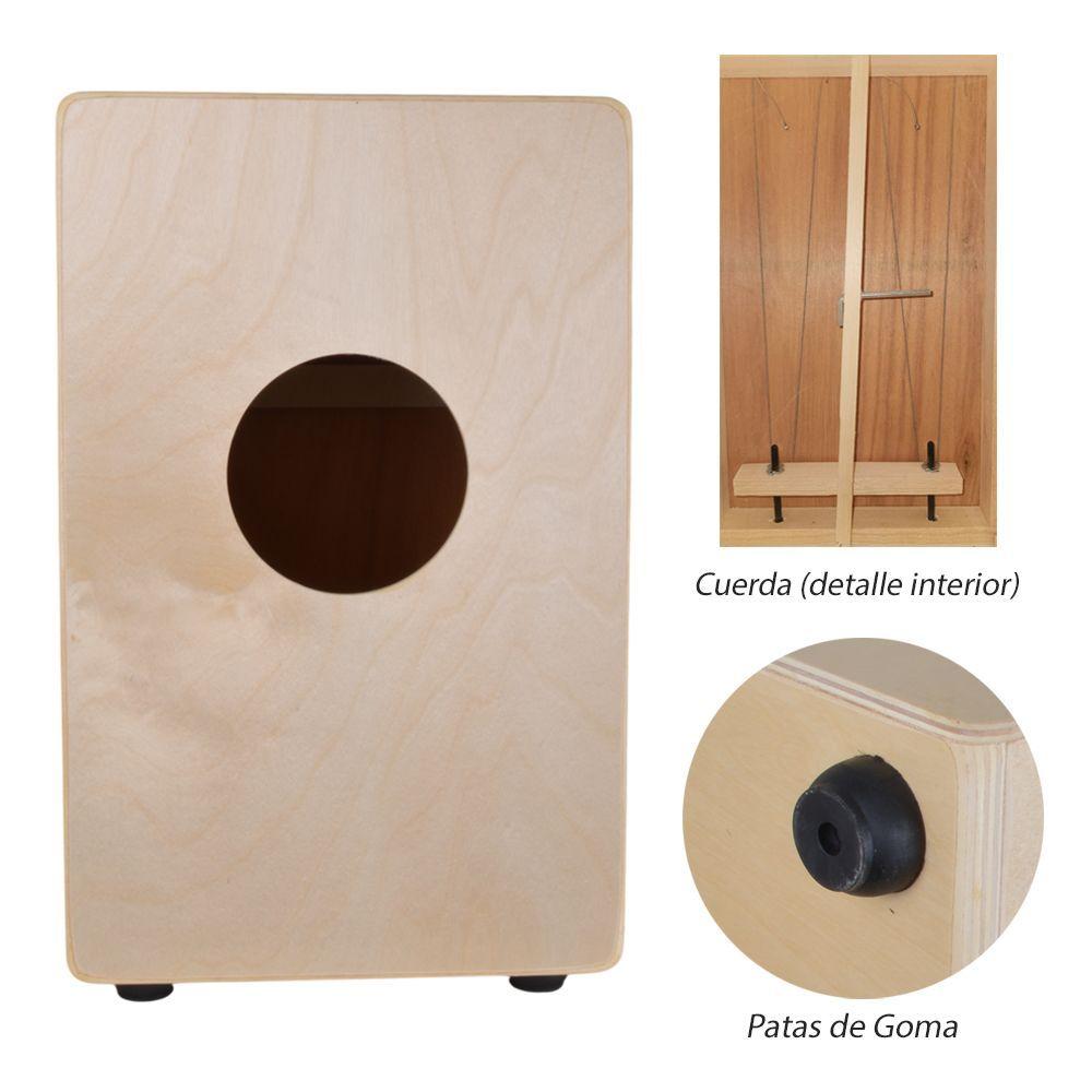 CAJON PERUANO CON CUERDAS ALERCE CON FUNDA CAS 140 CIPRIANI-2