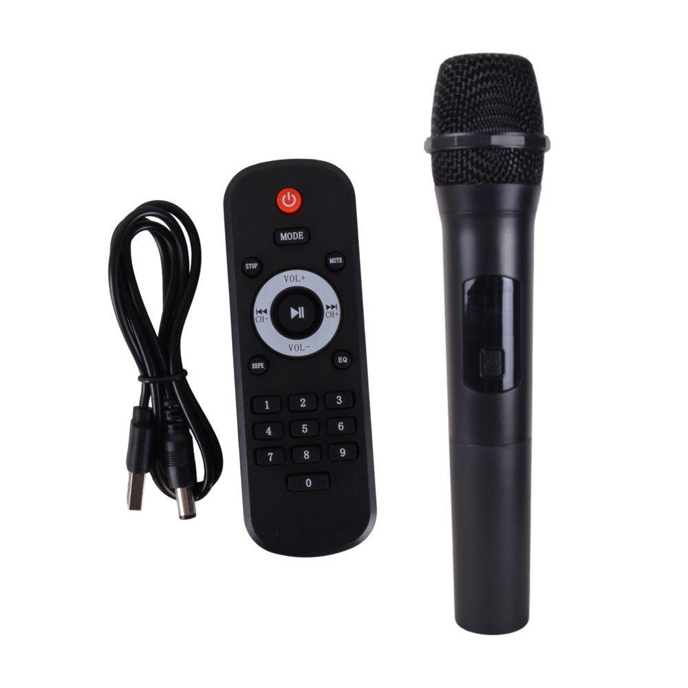 PARLANTE PORTATIL 2X6 5 30W LEDS MIC BT SING E ZQS6238-3