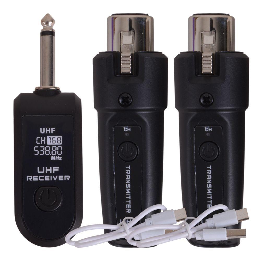KIT INALAMBRICO UHF - CONVERTIDOR PARA 2 MICROFONOS GEMINI CKM-2-0