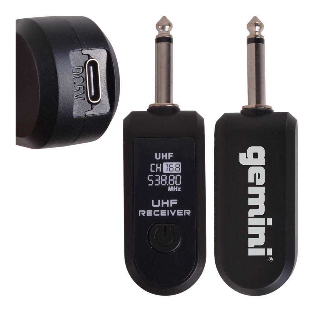 KIT INALAMBRICO UHF - CONVERTIDOR PARA 2 MICROFONOS GEMINI CKM-2-1