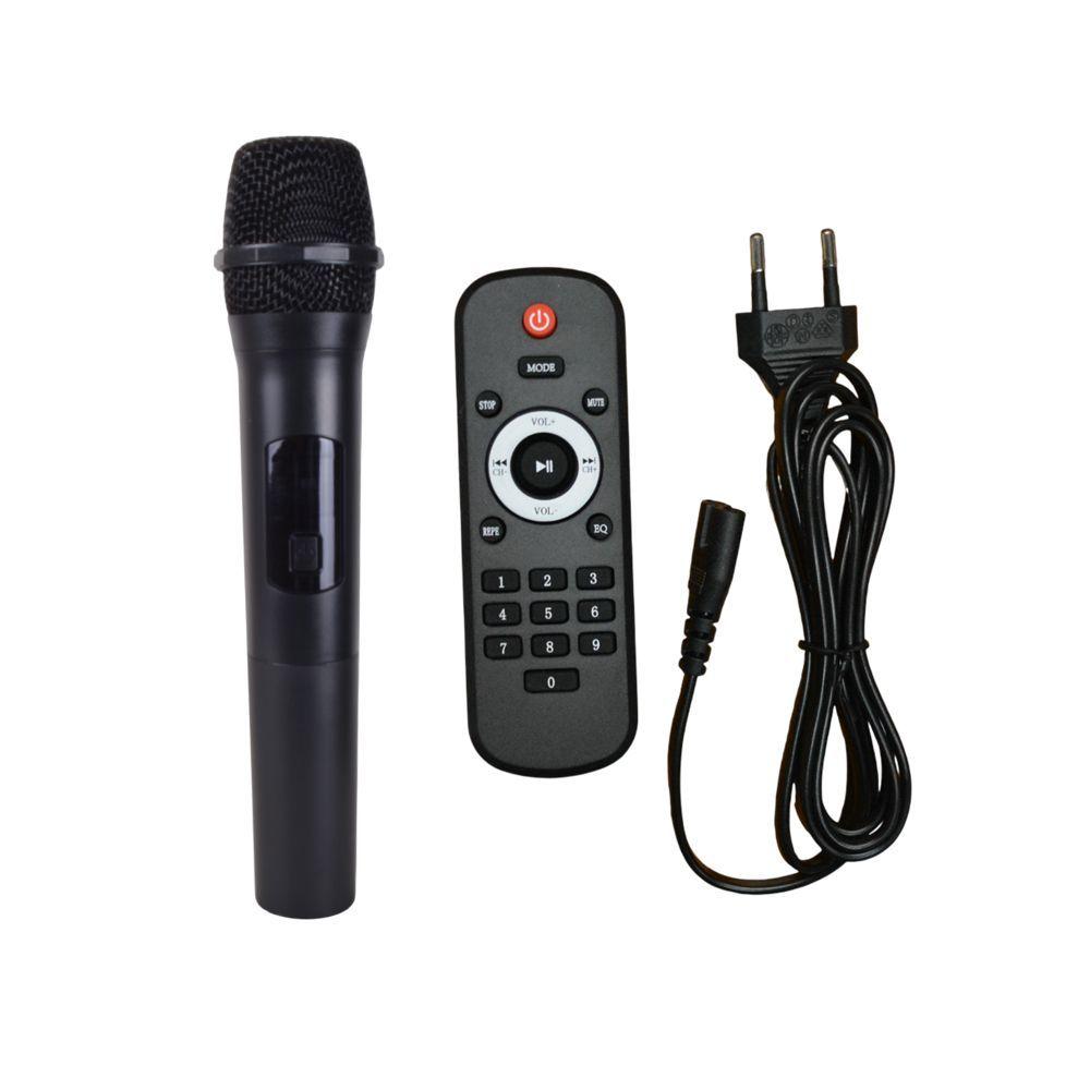 PARLANTE PORTATIL 2X12 BT MP3 FM LED MIC SING E SP 12250-3