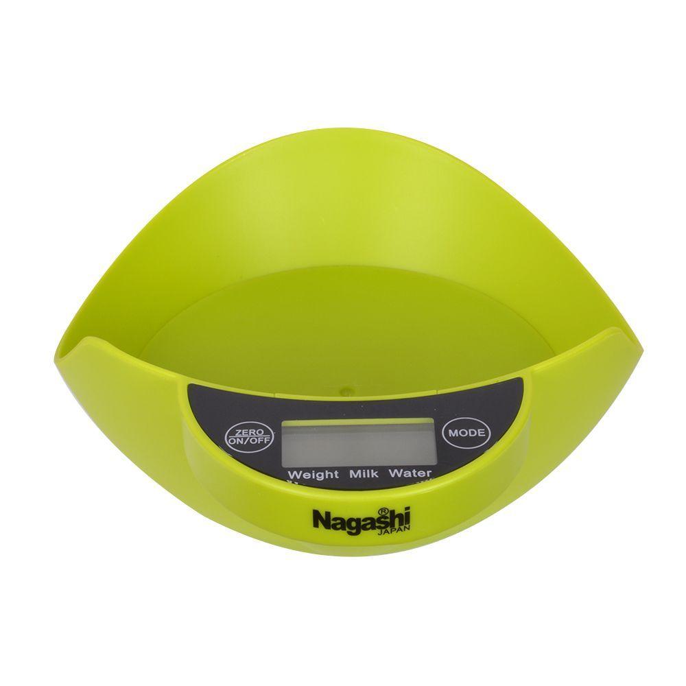 BALANZA DIGITAL PARA COCINA 5KG VERDE BLZ-26F NAGASHI-3