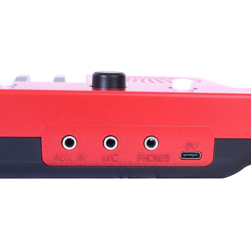 KIDS KEYTAR 37 NOTAS RECARGABLE COLOR ROJO KTK-1037RD MEISTEHAFT-2
