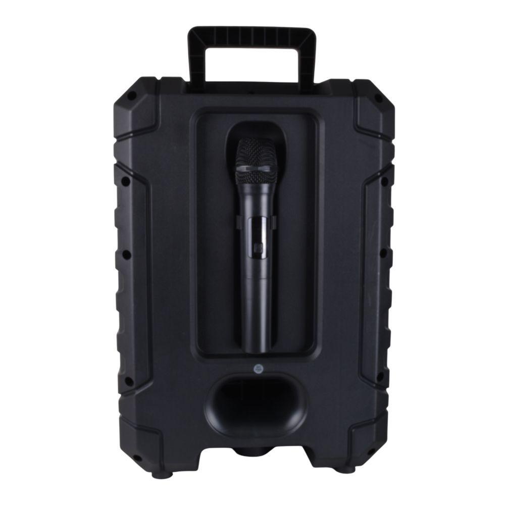 PARLANTE PORTATIL 12 BT MP3 FM LED MIC SING E ZQS12158-2
