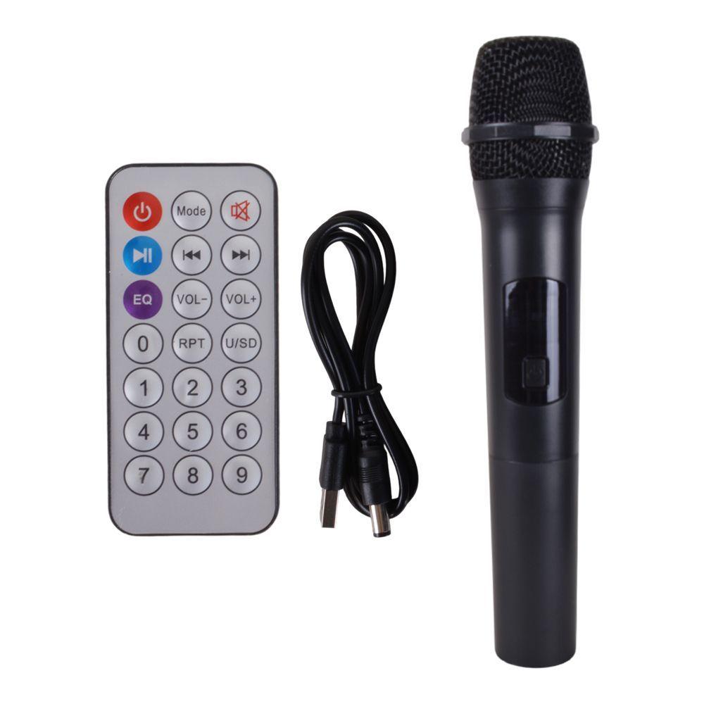 PARLANTE PORTATIL 12 BT MP3 FM LED MIC SING E ZQS12158-3