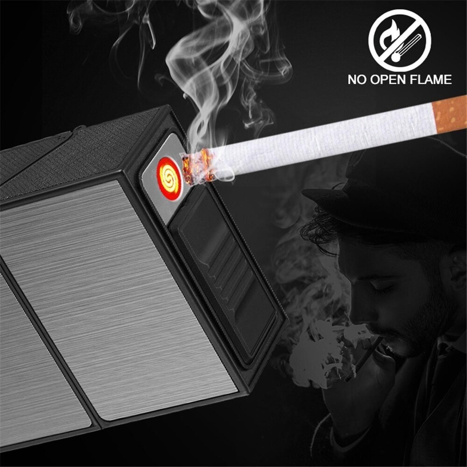 Cigarrera Con Encendedor Incluido On Top T2 - Grafito Oscuro-5