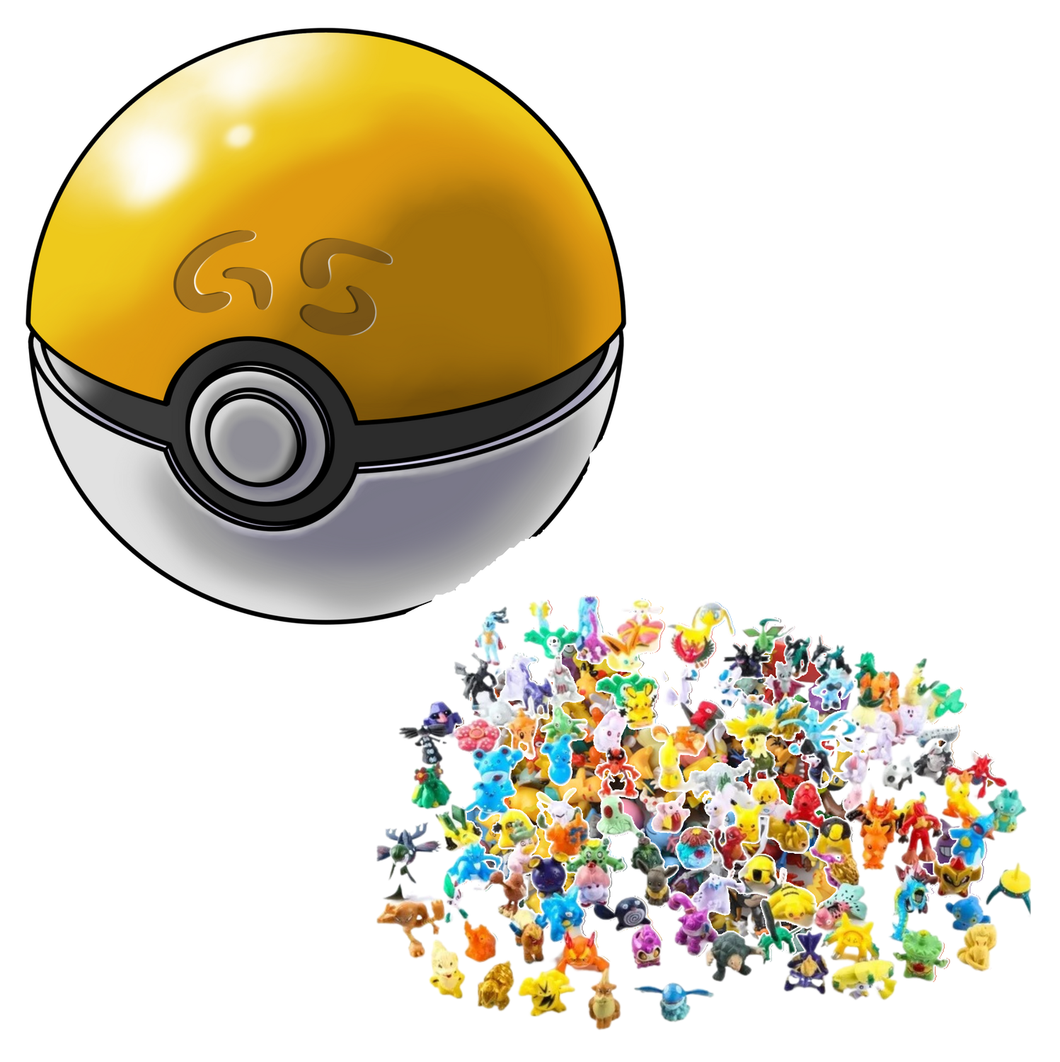 Pokebola con 24 figuras - GS Ball - Bola GS-0