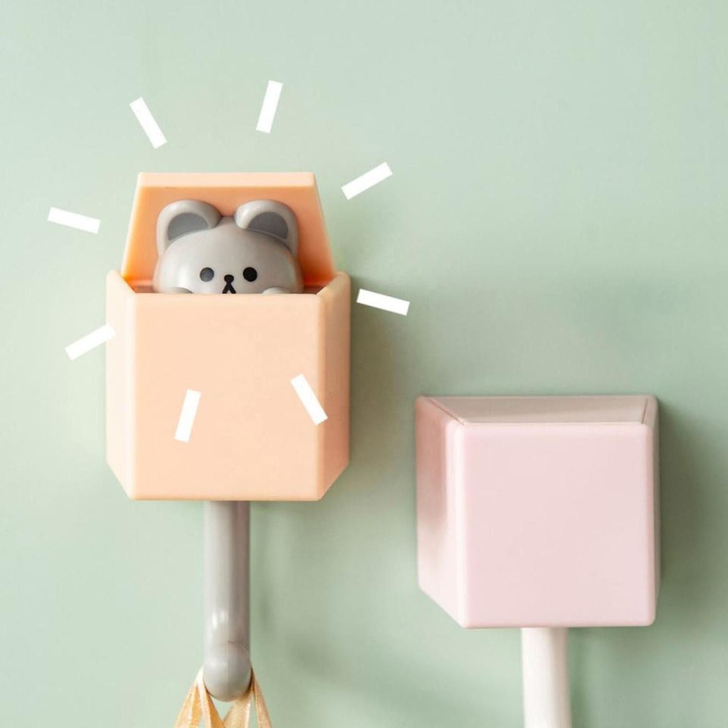 Porta Llaves - Gato - De Pared - Rosado-4