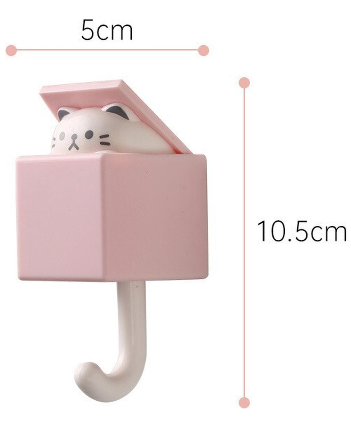 Porta Llaves - Gato - De Pared - Rosado-1
