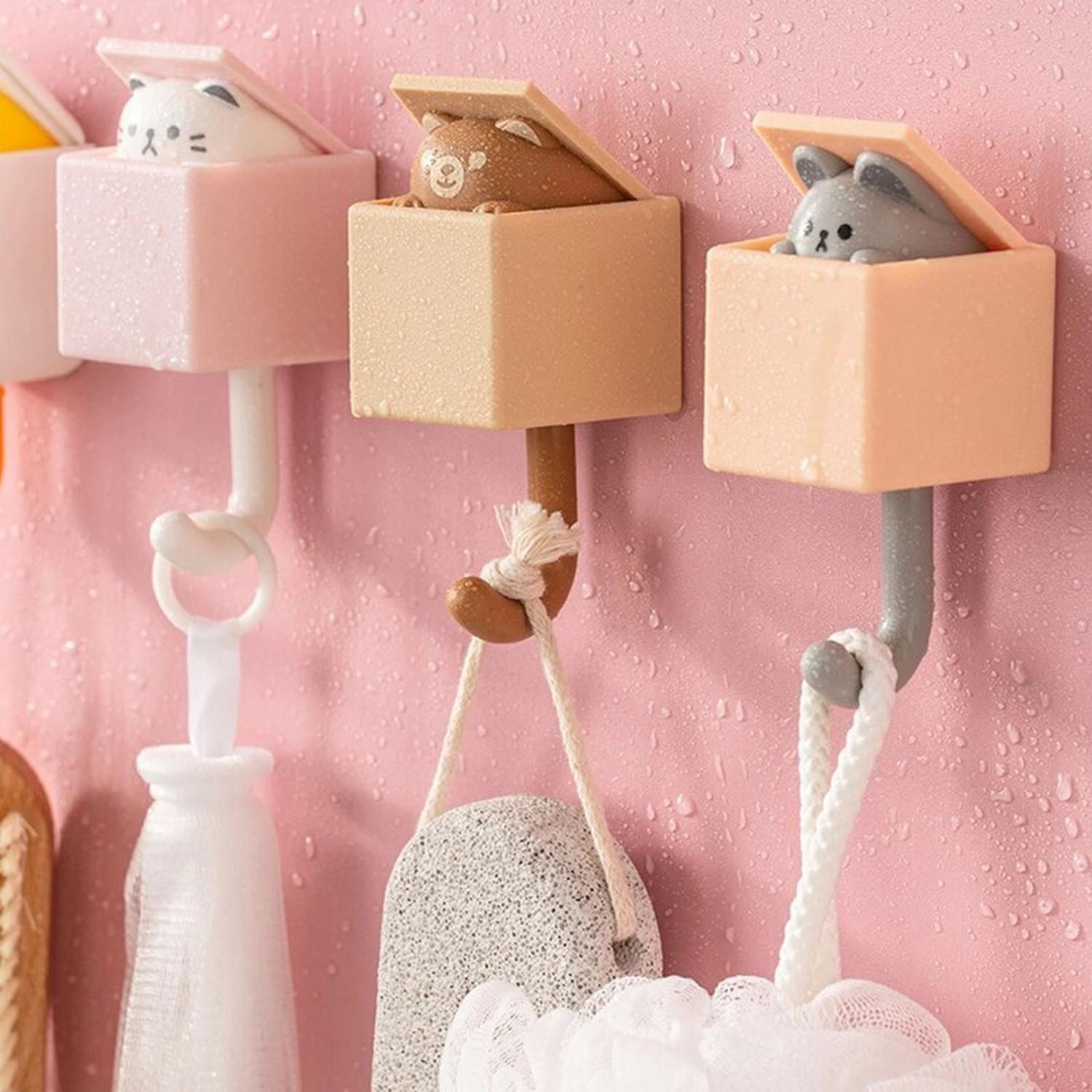 Porta Llaves - Gato - De Pared - Rosado-3