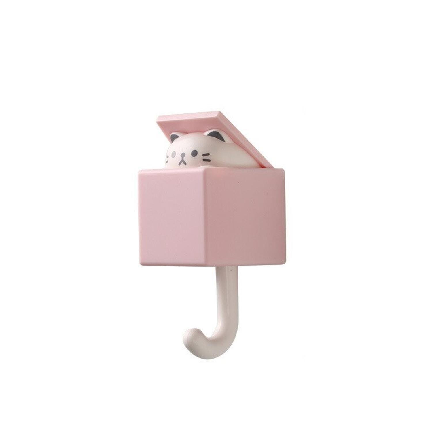Porta Llaves - Gato - De Pared - Rosado-0